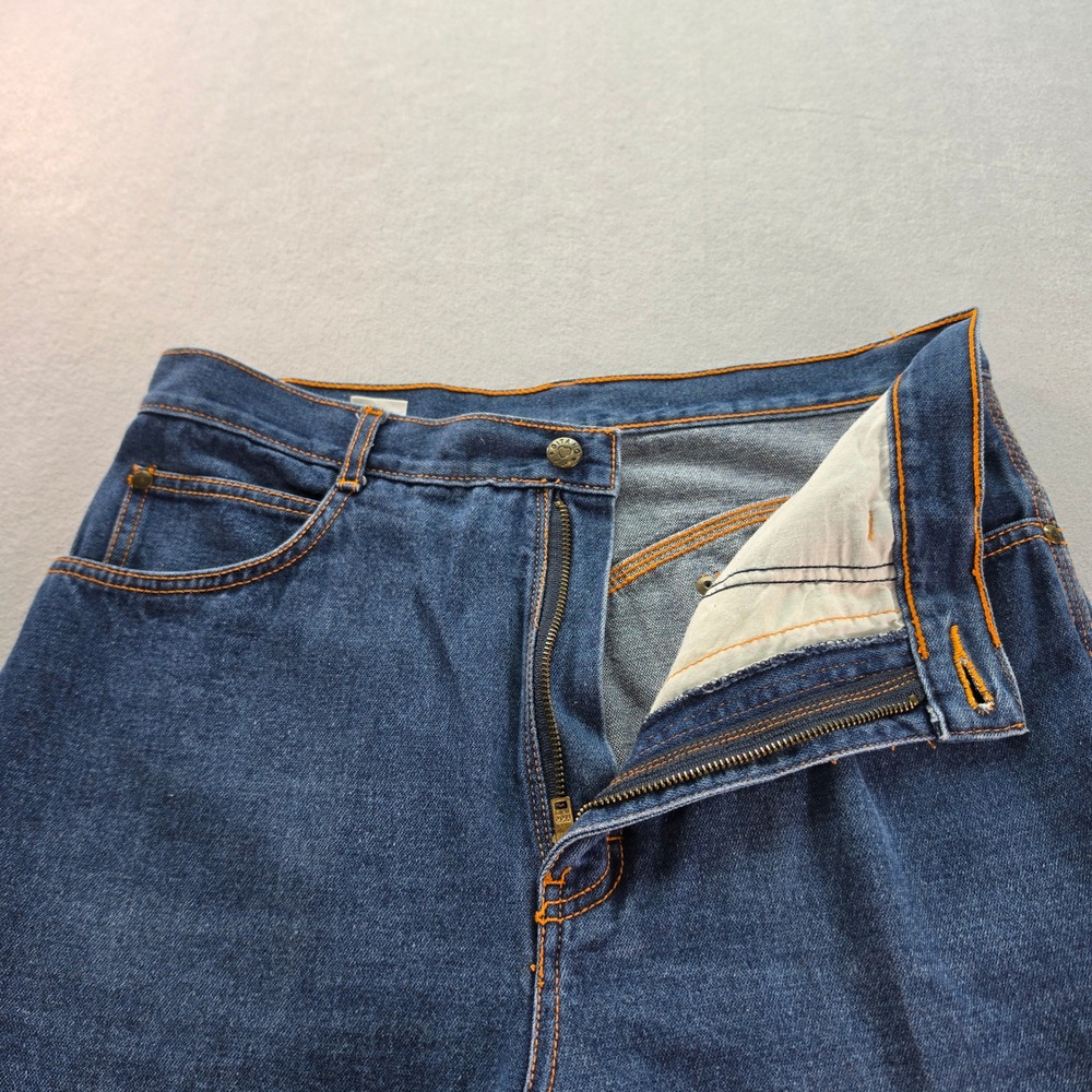 Gitano Vintage High Rise Mom Jeans 14 Long Tapered Indigo Retro Grunge 80s 90s - Picture 4 of 9